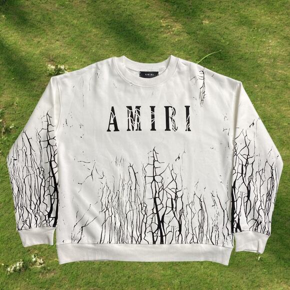 AMIRI White Men's Long Sleeve Sweatshirt